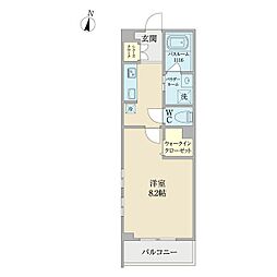 名古屋市営名港線 日比野駅 徒歩13分の賃貸アパート 2階1Kの間取り