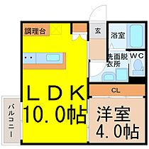 愛知県名古屋市熱田区一番２丁目（賃貸アパート1LDK・3階・33.81㎡） その2