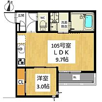 愛知県名古屋市昭和区福江３丁目（賃貸アパート1LDK・1階・30.70㎡） その2