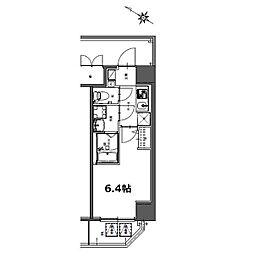 S-RESIDENCE神宮西駅前ascent 4階1Kの間取り