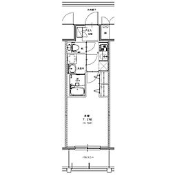 S-RESIDENCE浅間町駅前axial 9階1Kの間取り