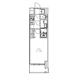 S-RESIDENCE金山altano 6階1Kの間取り