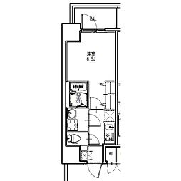 S-RESIDENCE金山epure 8階1Kの間取り