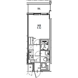 S-RESIDENCE金山epure 10階1Kの間取り