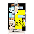 トレフルコート4階8.2万円