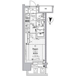 メイクス矢場町 6階1Kの間取り