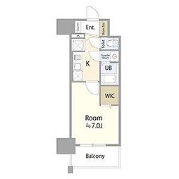 エスリード金山ル・グラン 11階1Kの間取り