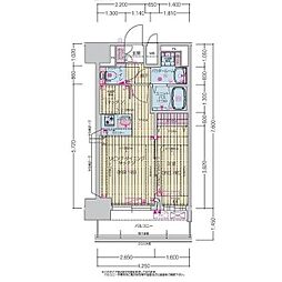 プレサンス上前津ディアシス 11階1LDKの間取り