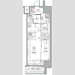 クレヴィスタ名古屋上前津 8階1LDKの間取り