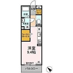 グランドール　千種 3階ワンルームの間取り