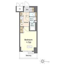 SHOKEN Residence名古屋<太閤通> 7階1Kの間取り