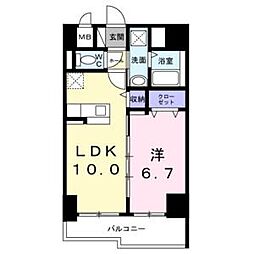 Bright　Gate　名古屋 11階1LDKの間取り