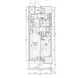 エステムコート名古屋上前津 8階1DKの間取り