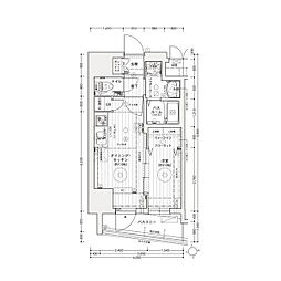 エステムコート名古屋上前津 10階1DKの間取り