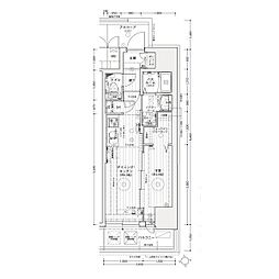 エステムコート名古屋上前津 12階1DKの間取り