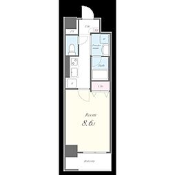 セイワパレス吹上公園 5階1Kの間取り