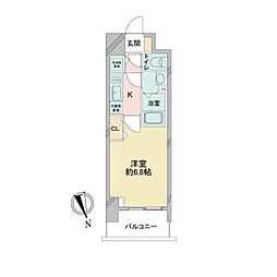 プレサンス上前津グレース 4階1Kの間取り