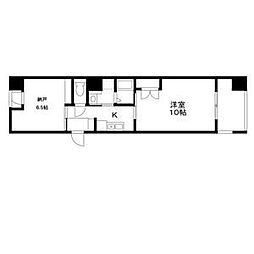 ヴェリエール・ドゥ・セ 5階1SKの間取り