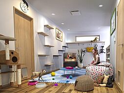 Coco Cat 岩塚 202 2階1LDKのリビング/ダイニング