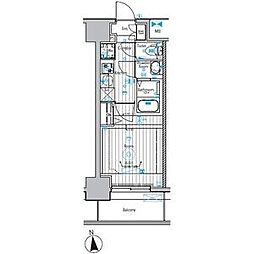 メイクスアート上前津VI 12階1Kの間取り