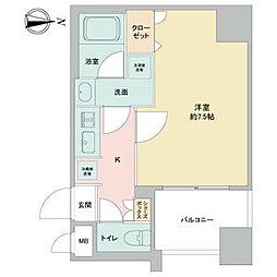 APEX名古屋栄Premier Life 8階1Kの間取り