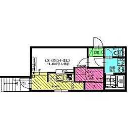 レイディエンス丸の内 1SKの間取図画像