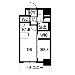 メイクスアート名古屋リニアFRONT 1DKの間取図画像