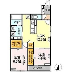 Lumoria 2LDKの間取図画像