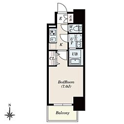 S-RESIDENCEOTOBASHIclarity 1Kの間取図画像