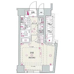 エステムプラザ名古屋・栄プレミアム 1Kの間取図画像