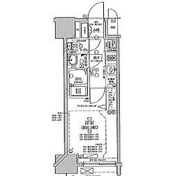 ディアレイシャス矢場町 1Kの間取図画像