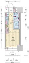 プレサンス太閤通駅前デュプル 1Kの間取図画像