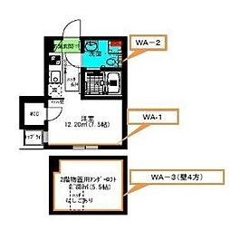 クレマチス名古屋西 1SKの間取図画像