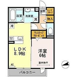 エポラール東別院 1LDKの間取図画像