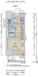 プレサンス高畑ルミア 1Kの間取図画像