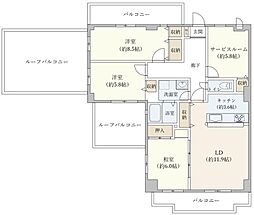 間取図画像 3SLDK