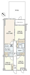 シティパル柿生 3LDKの間取図画像