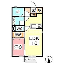 岡山県倉敷市四十瀬（賃貸アパート1LDK・2階・33.39㎡） その2