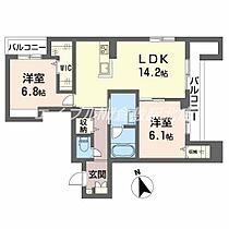 岡山県倉敷市西阿知町西原（賃貸マンション2LDK・2階・66.13㎡） その2