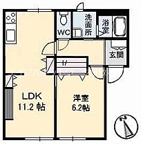 エトアール板谷　Ｂ棟 105 ｜ 岡山県倉敷市田ノ上847-2（賃貸アパート1LDK・1階・42.98㎡） その2