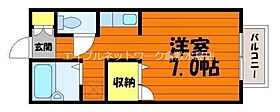 ドミールII 203 ｜ 岡山県倉敷市上富井487-1（賃貸アパート1K・2階・21.00㎡） その2