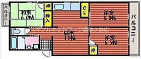 クオーレ撫川　B棟 301 ｜ 岡山県岡山市北区撫川258-6（賃貸マンション3LDK・3階・65.00㎡） その2