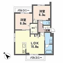 ジャルダンIII（ＢＥＬＳ認証・ＺＥＨ） 202 ｜ 岡山県倉敷市西阿知町西原1367-9（賃貸マンション2LDK・2階・64.76㎡） その2