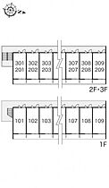 レオパレスプラムフィールド 109 ｜ 岡山県岡山市北区下伊福2丁目6-5-1（賃貸マンション1K・1階・20.28㎡） その4