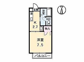 ディア　エスタ　Ｃ棟 112 ｜ 岡山県倉敷市連島町西之浦2810-2（賃貸アパート1K・1階・24.81㎡） その2