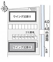 レオパレスウイング近藤III 201 ｜ 岡山県倉敷市中庄2379-3（賃貸アパート1K・2階・22.35㎡） その3