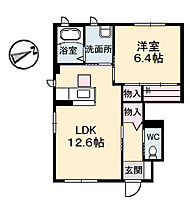 プロスペリーテ　Ｄ棟 108 ｜ 岡山県倉敷市福田町古新田660-2（賃貸アパート1LDK・1階・47.08㎡） その2