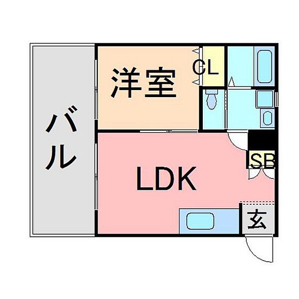 福岡県福岡市博多区比恵町(賃貸アパート1LDK・2階・31.86㎡)の写真 その2