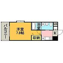 福岡県福岡市博多区山王1丁目（賃貸マンション1K・5階・24.90㎡） その2