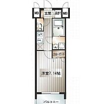 福岡県福岡市博多区神屋町（賃貸マンション1K・4階・24.45㎡） その2